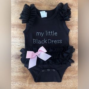 My Little Black Dress Tutu Onesie by Ella Jackson 0-6mo NWOT
